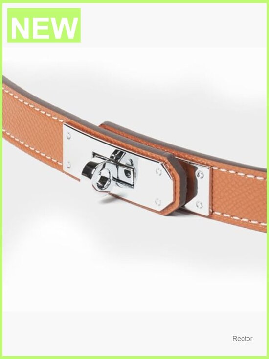 Adjustable Skinny Belts for Dresses Turn Lock Buckle Waist Belt for Women main image 5